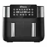 Ultenic K20 Friggitrice ad Aria Senza Olio a Doppio Cestello con 6 Programmi, 7.6 L, 2850W, Antiaderente, Menù Italiano Online, Preriscaldamento, Display Touch a LED