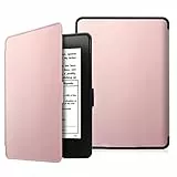 FINTIE Custodia in Pelle PU per Kindle Paperwhite - Non Compatibile con Il Modello 2018 (10ª Generazione), Oro Rosa