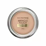 Max Factor Miracle Touch, Fondotinta Coprente con Acido Ialuronico, 045 Warm Almond, 12 ml