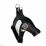 TRE PONTI - Pettorina per cani, in rete, taglia 4, colore: Nero