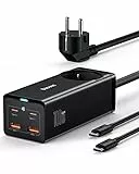 Baseus Caricatore USB C Rapido 100W, GAN Alimentatore Multiplo Type C con 1 presa AC+4 Porte, Caricabatterie Tipo C per iPhone 14 Pro/13/12, MacBook Pro/Air, iPad Pro, Galaxy S23 Ultra/S22, Xiaomi