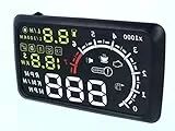 Head Up Display, HUD Per Auto, Schermo Riflettente Proietta Tachimetro Su Parabrezza, Con Interfaccia OBD 2