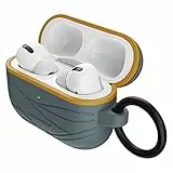 Custodia LifeProof per AirPods Pro, antishock, graffi e cadute, protezione ultra sottile per Apple AirPods con moschettone, progettata in modo sostenibile, Grigio Scuro