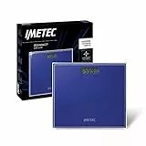 Imetec Compact ES1 100 Bilancia pesapersone elettronica compatta, Design ultrasottile, Ampio LCD display, Portata Max 150 kg