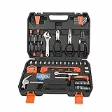 ValueMax Set di Attrezzi 150-in-1, Cassetta Attrezzi, Cricchetto 1/4', Cacciaviti, Chiavi Esagonali, Pinza, Punte, Martello, Kit Attrezzi Portatile per Riparazione di Casa e Ufficio