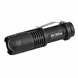 Torcia UV Ultravioletta, Palmare a LED Torcia Ultra Violet Blacklight Light Torcia della Lampada di Ispezione Macchina per il Rilevamento di Denaro