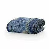 PICANOVA – Coperta Vellutata in Pile di Flanella 100x70cm – Vincent Van Gogh Starry Night – Plaid per Letto Divano Super Morbido – Coperta Felpata – Collezione Classica
