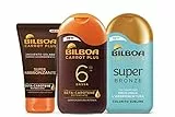 Bilboa, Kit Abbronzatura Carrot Plus con Protezione Solare SPF 6, Doposole per Prolungare l'Abbronzatura e Super Abbronzante - Per Un'Abbronzatura Intensa e Duratura - 550 ml - Esclusiva Amazon