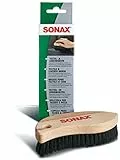 SONAX Spazzola per Tessuti e Pella, Ergonomica per il Lavaggio a Secco o con Acqua di Tessuti e per Pulire Superfici in Cuoio Liscio e Pelle, 1 Pezzo, Articolo Numero 04167410
