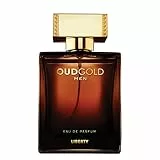 Profumo Liberty LUXURY Oud (100 ml / 3.4 oz) per uomo 24 ore, profumo a lunga durata, Eau de Parfum (EDP) - (OudGold)