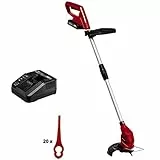 Einhell GC-CT 18/24 Li (1x2,0Ah) Tagliabordi a batteria Power X-Change (18 V, 2,0 Ah, Li-Ion, taglio 24 cm, 20 lame taglio incluse, incl. una batteria da 2,0 Ah e un caricabatteria)