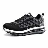 Sumateng Scarpe da Ginnastica Uomo Donna Scarpe da Corsa Sportive Basse Antiscivolo Leggero Traspirante Sneakers Fitness Running Jogging Scarpe Blackwhite-34