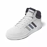 adidas Hoops 3.0 Mid, Scarpe da Ginnastica Donna, Bianco (Ftwr White/Silver Dawn/Silver Violet), 39 1/3 EU