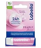 Labello Pearly Shine Burrocacao labbra 5.50 ml, Balsamo labbra colorato e nutriente con estratti di perla e seta, Lip balm idratante per 24 ore con ingredienti naturali