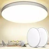 OUILA Plafoniera LED Soffitto 24W [2 Pezzi], Lampada da Soffitto LED 4000K