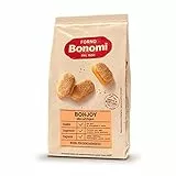 Forno Bonomi Bonjoy mini Classico, biscotti confezionati leggeri e gustosi, ideali per la preparazione di dolci o per una sana colazione. Confezione da 200g