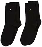 Tommy Hilfiger Clssc Sock Calzini, Nero (Black), 39-42 (Pacco da 2) Donna