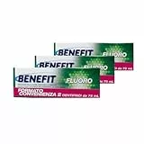 Benefit Dentifricio Fluoro Protegge dalla Carie, Rinforza lo Smalto, Formato Convenienza 6 Dentifrici da 75ml