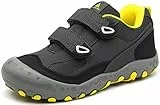 Mishansha Trekking Scarpe Bambino Esterno Calzature da Escursionismo Ragazza Estive Scarpe da Escursionismo Ragazzo Impermeabile Calzature da Running Confortevole a Strappo Grigio 30
