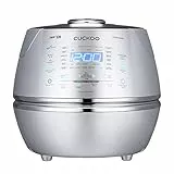 CUCKOO CRP-CHSS1009FN - Cuociriso a pressione a vapore Rice Cooker, 1,8 l, 10 tazze, tecnica di riscaldamento a induzione IH, programmabile, riso GABA, tecnologia DSP, valvola a vapore di sicurezza