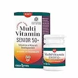ERBA VITA Multivitamin Senior 50+ integratore alimentare a base di vitamine e minerali e arricchito con Coenzima Q10, con tecnologia Fast/Retard
