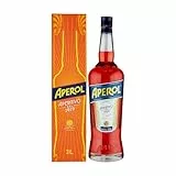 Aperol - Aperitivo Alcolico a Base di Erbe, Radici e Arance Dolci e Amare, 11% Vol, Bottiglia in Vetro da 3 lt