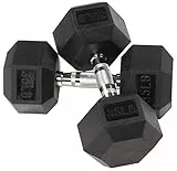 Balancefrom Manubri esagonali in gomma, 15,9 kg, coppia