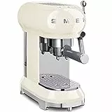SMEG Macchina da caffè Espresso ECF01CREU, 2 Cups, Panna