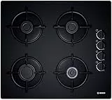 Bosch Elettrodomestici POP6B6B10 Piano Cottura A Gas, 60 Cm, Nero