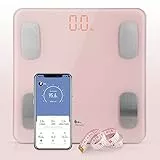 Himaly Bilancia Pesa Persona Digitale Bilancia Pesapersone Impedenziometrica Professionale Elettronica, Compatibile con Bluetooth, Peso di 180 kg per IOS e Android