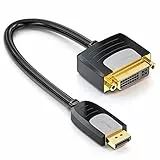deleyCON 0,15m Cavo Adattatore DisplayPort a DVI - Full HD 1080p60Hz WUXGA HDCP EDID - Maschio DP a DVI Femmina