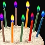 Kemladio, Candele per torta di compleanno colorate, portacandele incluso. Medium