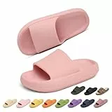 Geweo Ciabatte Nuvola Donna Pantofole Uomo Estive da Casa Comode Ciabatte Mare Super Morbide Ciabatte Piscina e Doccia Antiscivolo Sandali Mare, Scarpe da Spiaggia Nuvola Unisex Rosa 38/39EU
