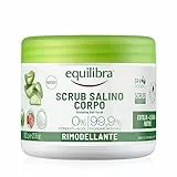 Equilibra Corpo, Scrub Salino Rimodellante, Scrub Corpo Esfoliante a Base di Aloe Vera, Leviga, Nutre la Pelle, Mix di Sali Marini ad Azione Antiacqua, Oli Naturali ed Estratti Vegetali, 600 g