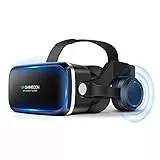 FIYAPOO - Occhiali VR con cuffie, per realtà virtuale, per film 3D, videogiochi, compatibili con smartphone Android da 4,7 - 6,6 pollici