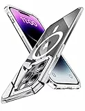 Kakalux [Custodia per iPhone 13ProMax,Custodia iPhone 13ProMax,compatibile con la ricarica wireless, protezione di livello militare contro le cadute, per iPhone 13ProMax(6.7'')-Trasparente