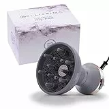 BELLISSIMA Imetec Diffon Ceramic E Argan Oil, Diffusore Ad Aria Calda Per Capelli Ricci, Tecnologia Ceramica E Olio Di Argan, 2 Livelli Aria Per Temperatura, 700 W, Idea Regalo, Lavanda Rosa