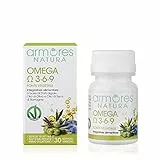 Armores Natura Integratori Alimentari, Omega 3-6-9, Integratore per il Benessere Cardiovascolare, a Base di DHA Algale, Olio di Oliva e Olio di Semi di Borragine, Vegano, 30 Softgel Vegetali