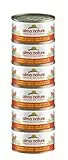 Almo Nature Mega Pack -Salmone con Carote, Cibo Umido per gatti adulti 100% Naturale. Confezione da 6 lattine x 70g