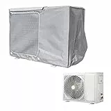 Copertura Condizionatore Esterno, Copri Condizionatore da Esterno, Fodera Protettiva per condizionatore Impermeabile Anti-Polvere Anti-Neve 80 * 28 * 54cm