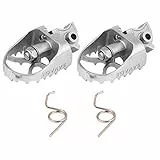 KIMISS Pedane poggiapiedi anteriori moto regolabile in acciaio inox per F800GS F700GS F650GS R1150GS Yamaha WR25