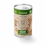 GUSTO SANO LENTICCHIE BIO PRONTE PER L’USO - Senza Sale Aggiunto – Lenticchie in scatola reidratate e lessate – NON OGM – Comoda scorta da 6 confezioni x 400 gr.