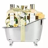 SPA LUXETIQUE 8 pezzi, Set di bellezza regalo da donna per il bagno, per compleanno, profumo di vaniglia, con decorazione per vasca , per il benessere