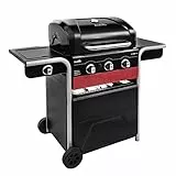 Char-Broil Gas2Coal Hybrid Grill - Griglia per barbecue a gas e carbone a 3 fuochi, finitura nera