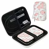 GiGimundo Borsa SSD per Case Hard Disk 2.5', Custodia per Disco Rigido per Seagate/SanDisk/WD/Samsung 1TB 2TB 3TB 4TB, Custodia Protettiva per Disco Rigido per Viaggio Carry HDD, Rosa e Bianco