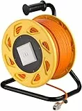 Goobay 58934 Mobile RJ45 di Rete avvolgicavo Orange 50 m