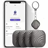 Localizzatore Trova Oggetti Bluetooth Tracker per Chiavi, Portafogli di Animali Domestici o Zaini e Tablet – Resistente All'acqua con Batteria Sostituibile (marrone)