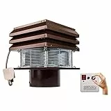 Gemi Elettronica Aspiratore Tiracamino Aspirafumo Tirafumo per camino 250 mm Modello professionale Modello rotondo da 25 cm
