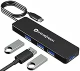 NOV8Tech Hub USB C a 4 porte con cavo esteso da 0,6 m, USB C a USB Hub 4 porte USB 3.0, USB C a USB tipo A per MacBook, Mac Pro, Mac Mini, iMac e dispositivi di tipo C