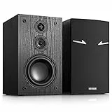 Coppia di diffusori passivi da scaffale, 3 vie 80 watt RMS, 240 watt di potenza di picco, diffusori stereo 2.0, diffusori da scaffale per home theater, bassa frequenza 48 Hz